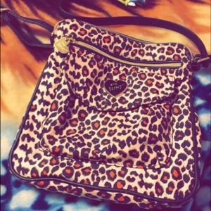 Cheetah Betsey Johnson cross body purse